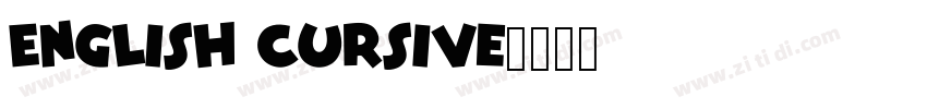 English Cursive字体转换